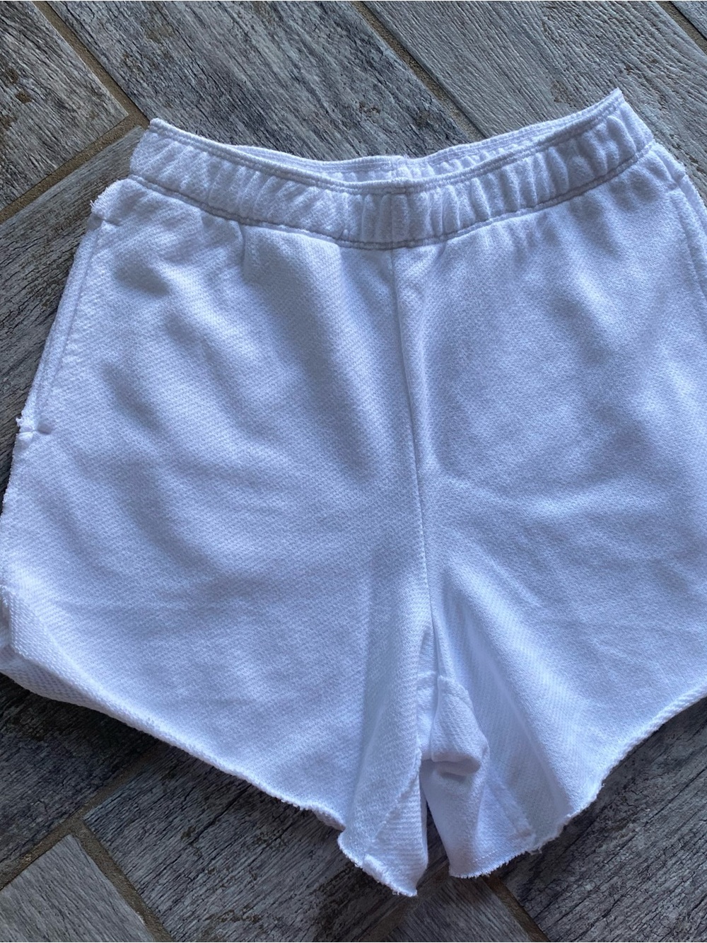 Aerie White Knit Lounge Shorts XS